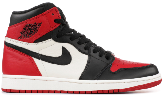stockx jordan 1 bred toe