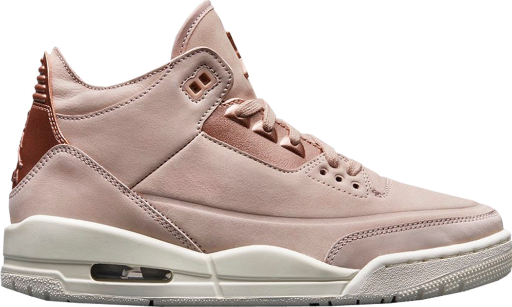 womens retro 3 beige