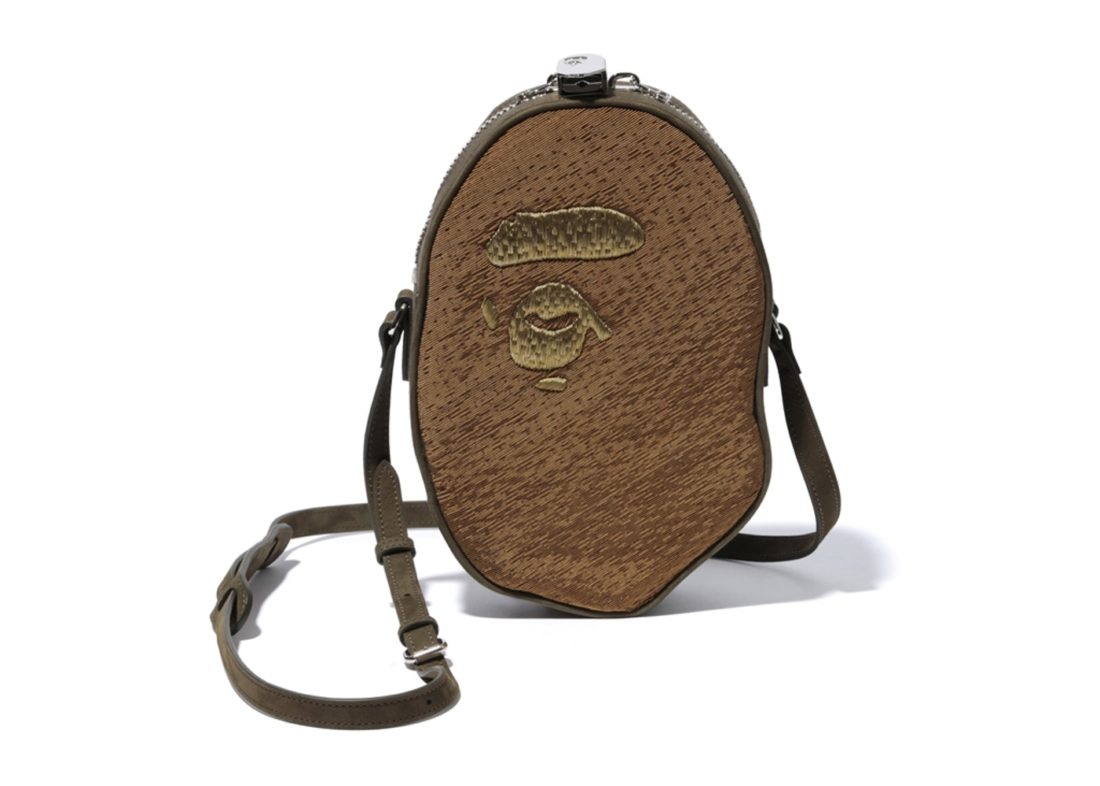 Bape X Readymade Ape Head Shoulder Bag Olive