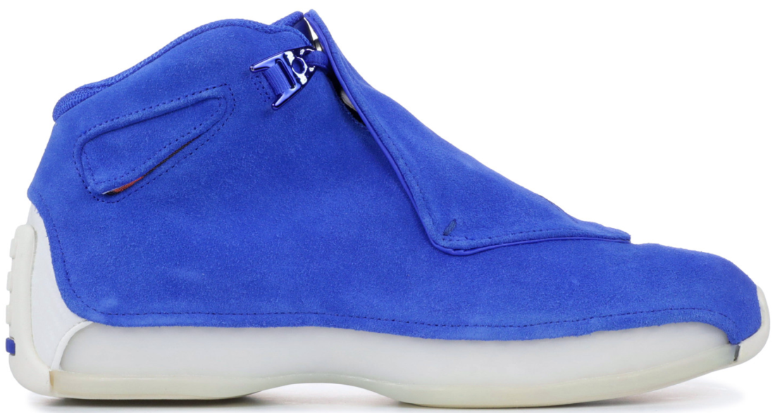 Mens Air Jordan 18 Retro Racer Blue Sail AA2494-401 â New Drop Jordans