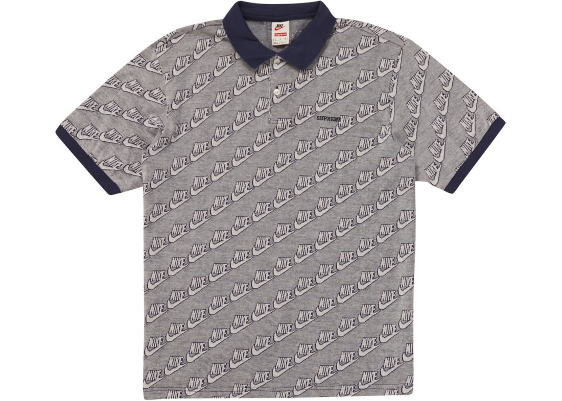 supreme nike jacquard polo