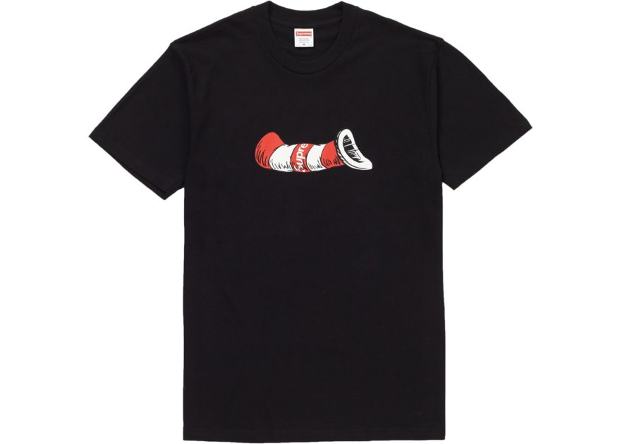 supreme cat in the hat tee white