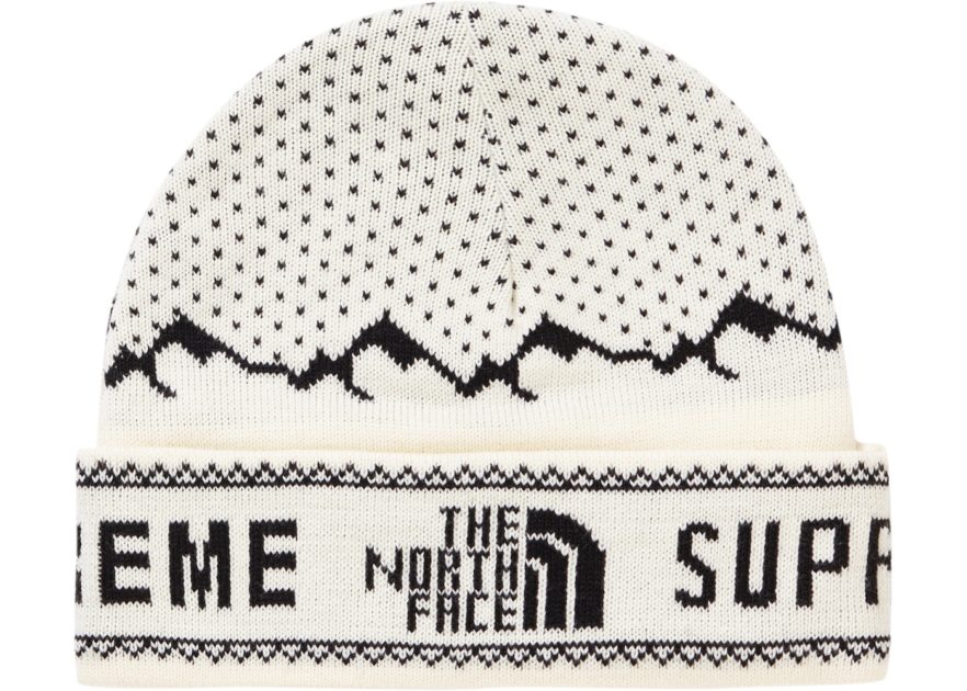 the north face x supreme beanie