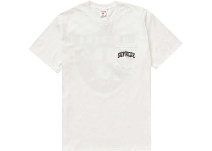 supreme pocket tee white