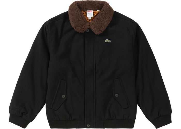 lacoste live wool bomber jacket