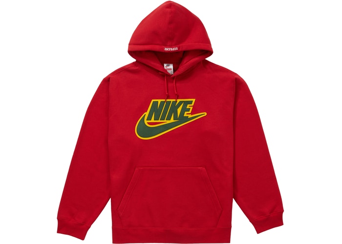 Supreme x nike leather applique hoodie Clearance