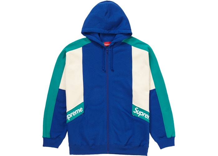 supreme color blocked hoodie