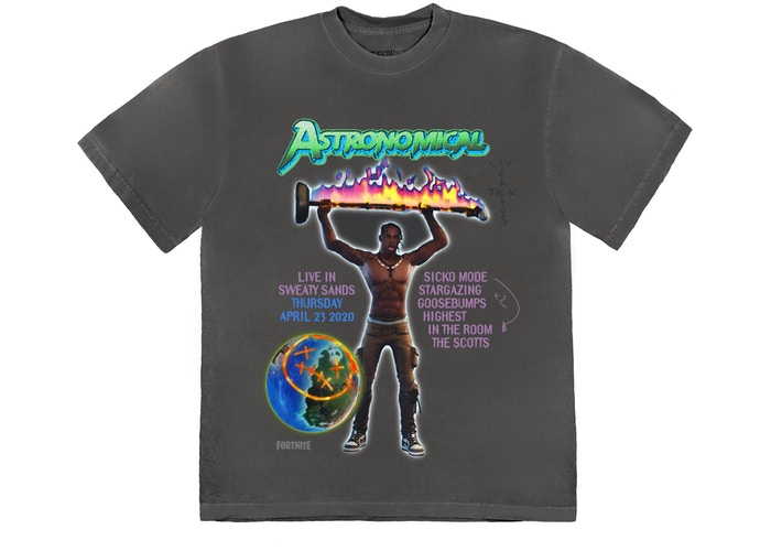 StockX Image Travis Scott T shirt Washed Black