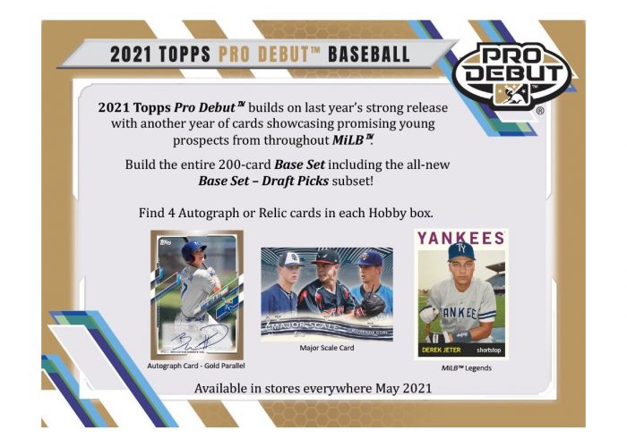 2021 Topps Pro Debut Baseball Hobby & HTA Jumbo